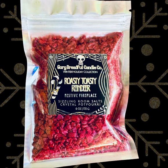 Roasty Toasty Reindeer Sizzling Room Salt Potpourri: Festive Fireplace Scent - Picture 6 of 9